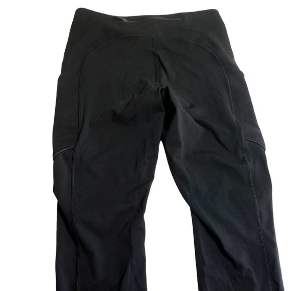Lululemon Women's High Rise Pant 20" Inseam Athletic Leggings Pants Black ECU 6 - Picture 8 of 10
